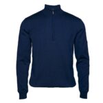 Backtee Windbreaker Sweater Windstopp Strick in Blau