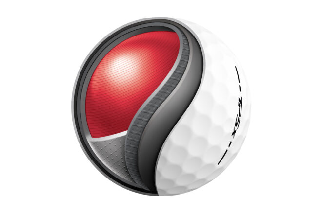 Der fünfschichtige Aufbau des Golfballs