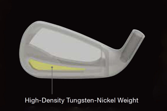 Position des Tungsten-Nickel-Gewichts
