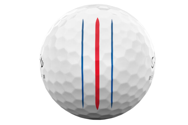 Die Triple Track Linien auf dem Callaway ERC Soft Golfball