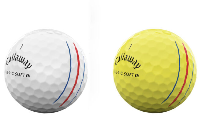 Callaway ERC Soft Golfball in weiß und gelb
