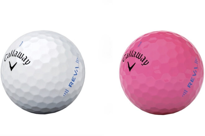 Callaway REVA Golfball in Weiß und in Pink