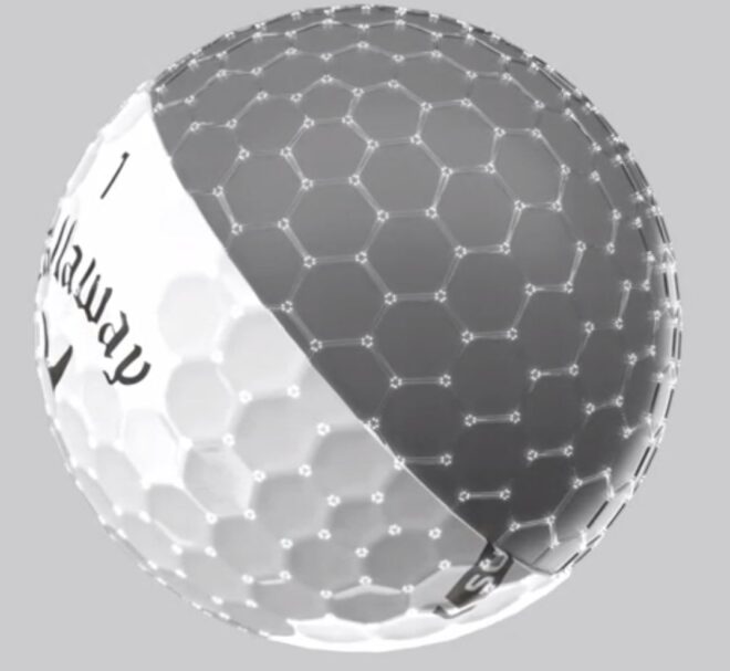 Callaway Supersoft Golfball mit Hex-Dimple Muster