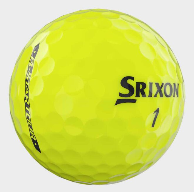 Srixon Q-Star Tour Golfball in Gelb