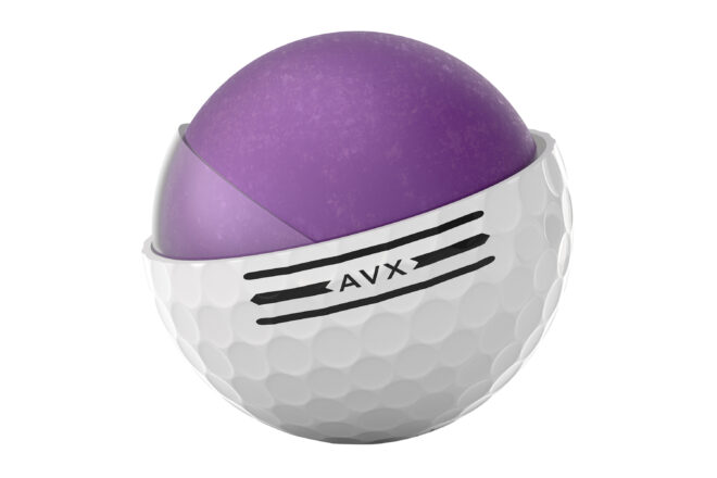 Aufbau des Titleist AVX Golfball 2024