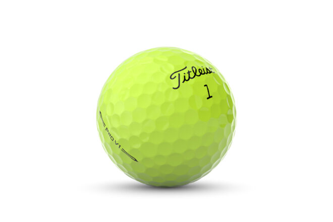 Titleist Pro V1 Golfball gelb