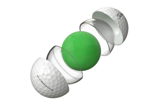 Titleist Pro V1 Golfball Komponenten