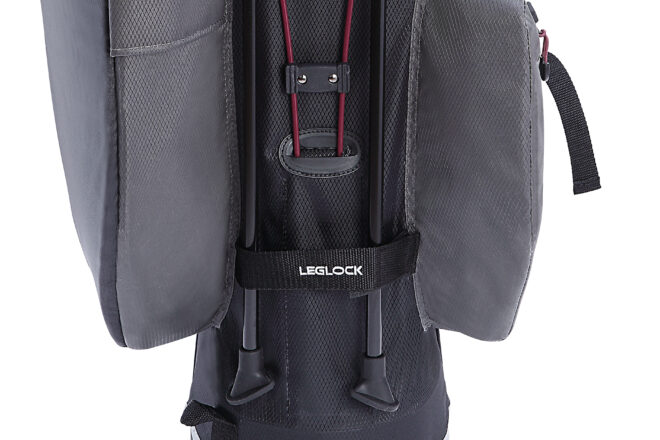 Der Leg Lock Mechanismus des Big Max Dri Lite Hybrid 2 Trage-Bags