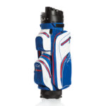 JuCad - Manager Dry Golfbag in Weiß Blau Rot
