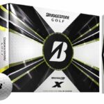 Bridgestone Tour B X Dutzend, 3er-Pack und Ball weiß