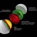 PearlGolf - Pure Pro X Golfball im Querschnitt