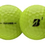 Bridgestone - Tour B RXS Golfball in Gelb mit Aufdruck