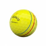 Callaway Chrome Soft Golfball 2020 Triple Track Gelb