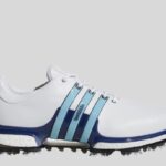 Adidas - Tour 360 Golfschuh mit blauen Streifen