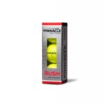 Pinnacle – Rush Golfball 2018 3er-Sleeve gelb