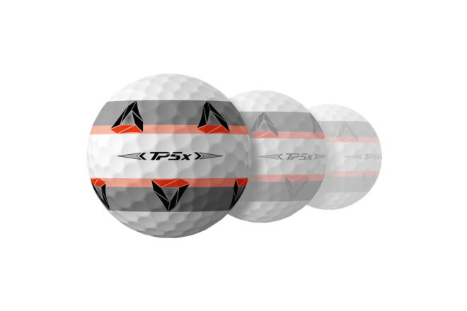 TaylorMade TP5x Golfball mit pix-Muster