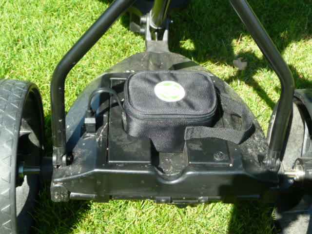 Test E-Golf Trolley - Die Batterie ist sicher aufbewahrt
