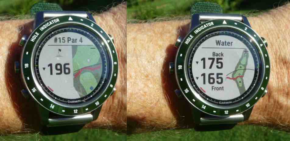 Golf Test GPS Gerät Garmin MARQ - Deutliche Unterschiede bei der Entfernungsmessung zum gleichen Ziel