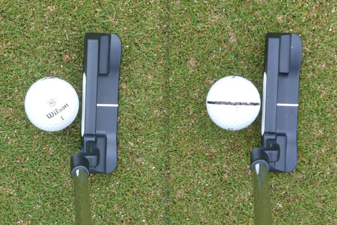 Tests Putter Odyssey-AI One 2024 Ansprechposition