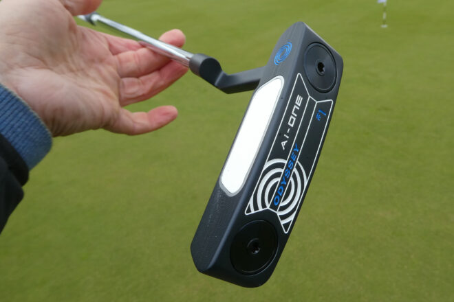 Toe-hang des Odyssey Ai-One #1 Putter