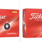 Titleist TruFeel Golfball 2024 Dutzend Gelb und Rot